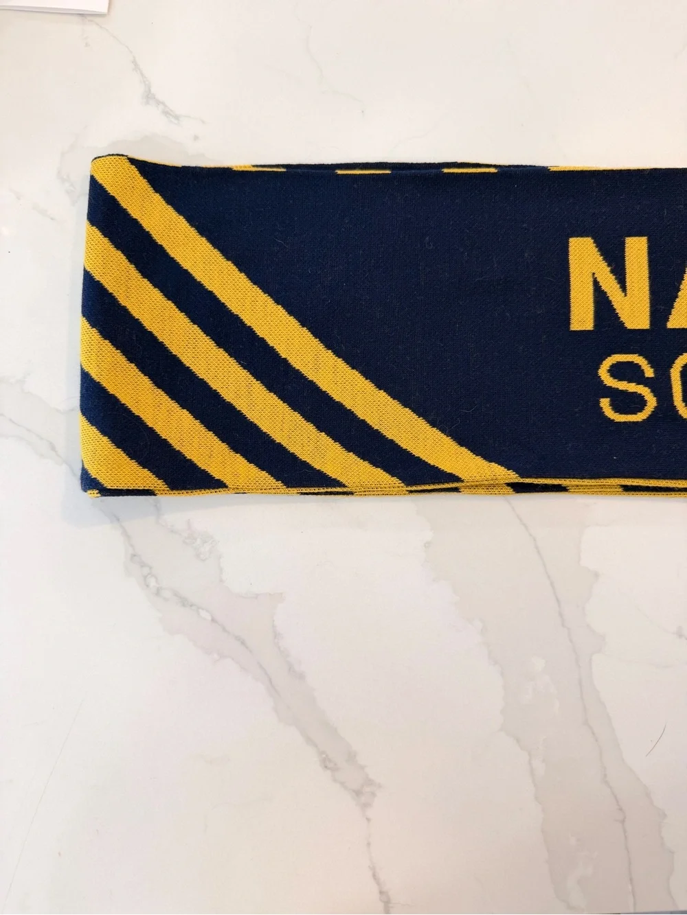 Nashville Soccer Club Ruffneck “Our Town Our Club” Scarf Navy Gold
